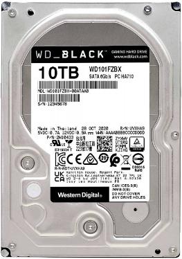 Жесткий диск 3,5' Western Digital 10TB Black [WD101FZBX]