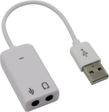Звуковая карта Espada PAAU003 USB White [43082]
