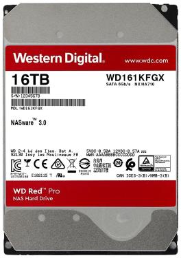 Жесткий диск 3,5' Western Digital 16TB Red Pro [WD161KFGX]