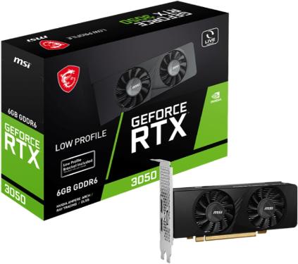 Видеокарта MSI RTX 3050 LP 6G