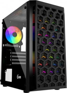Корпус Powercase Mistral Micro T3B Tempered Glass [CMIMTB-L3]