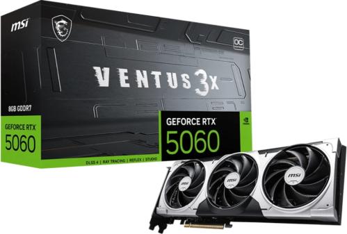 Видеокарта MSI RTX 5060 8G VENTUS 3X OC