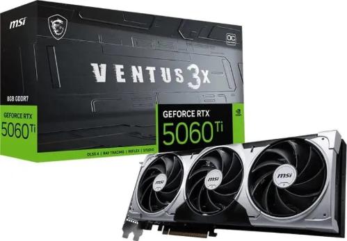 Видеокарта MSI RTX 5060 TI 8G VENTUS 3X OC