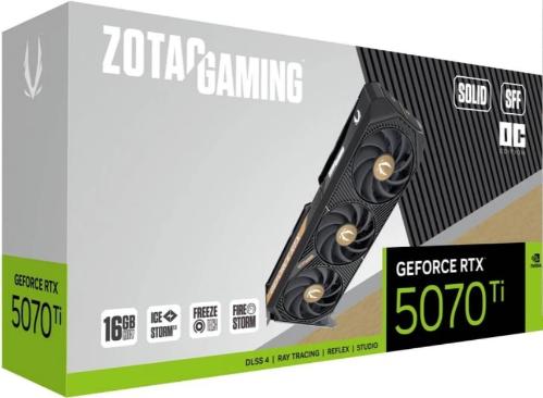 Видеокарта ZOTAC RTX 5070 Ti SOLID SFF OC 16GB [ZT-B50710J3-10P]
