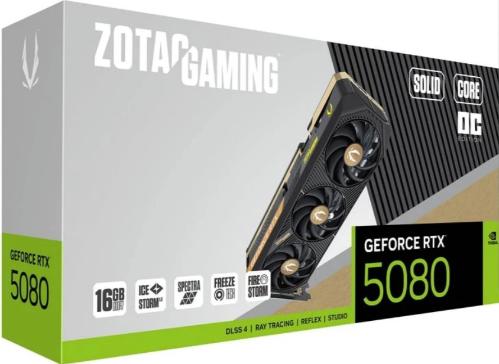 Видеокарта ZOTAC RTX 5080 SOLID CORE OC 16GB [ZT-B50800J2-10P]
