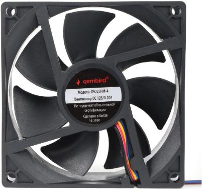 Вентилятор для корпуса GEMBIRD 92mm 4-pin [D9225HM-4]