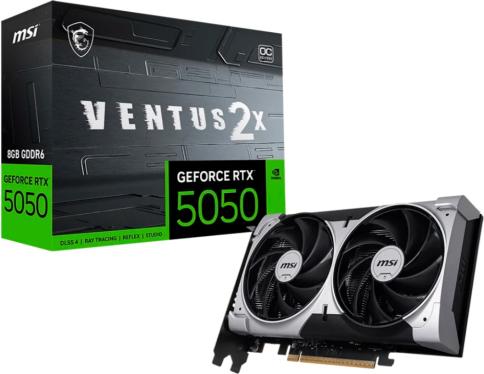 Видеокарта MSI RTX 5050 8G VENTUS 2X OC