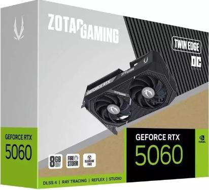 Видеокарта ZOTAC RTX 5060 TWIN EDGE 8GB [ZT-B50600E-10M]