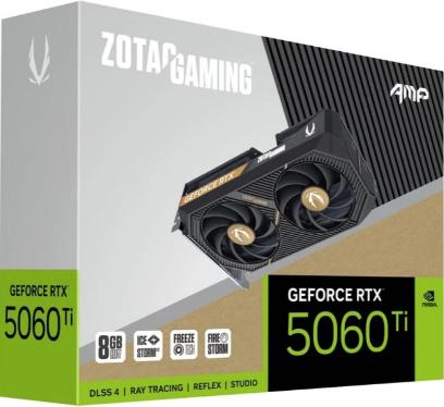 Видеокарта ZOTAC RTX 5060 Ti AMP 8GB [ZT-B50610F-10M]