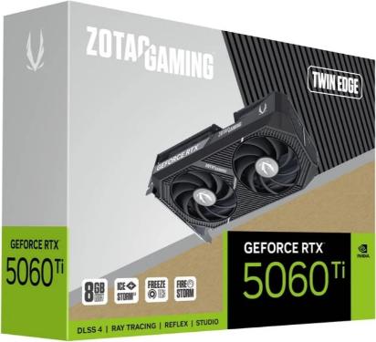 Видеокарта ZOTAC RTX 5060 Ti TWIN EDGE 8GB [ZT-B50610E-10M]