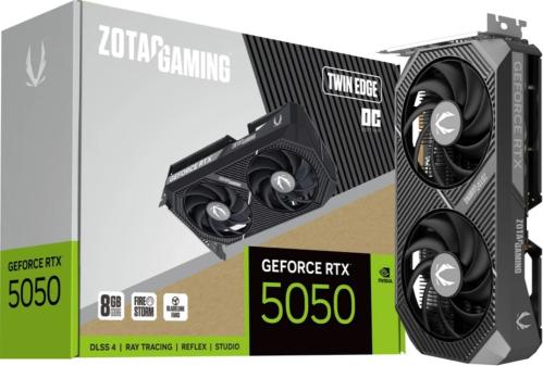 Видеокарта ZOTAC RTX 5050 TWIN EDGE OC 8GB [ZT-B50500H-10M]