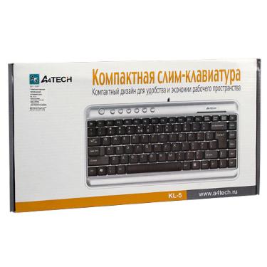 Клавиатура A4 Tech KLS-5 Silver-Black USB