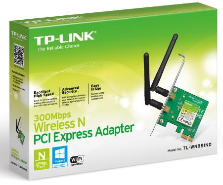 Беспроводной PCI-E-адаптер TP-Link TL-WN881ND