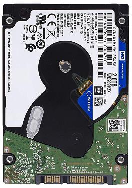Жесткий диск 2,5' Western Digital 2TB Blue [WD20SPZX]