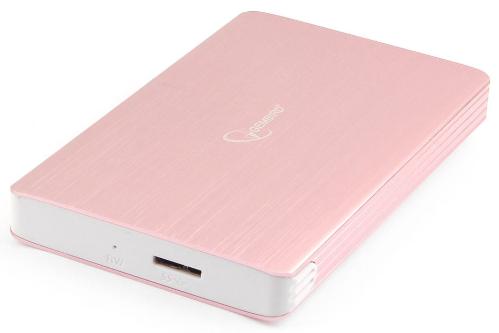 Карман внешний USB для SSD/HDD 2,5" GEMBIRD EE2-U3S-65 USB3.0 Rose Gold [EE2-U3S-65]