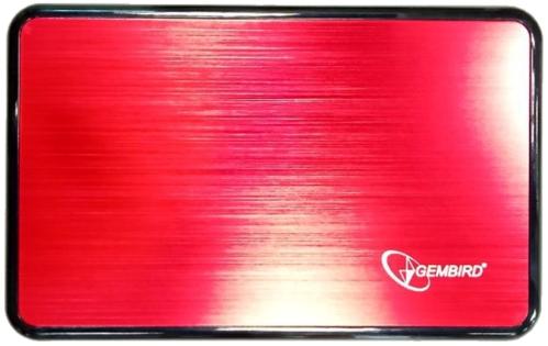 Карман внешний USB для SSD/HDD 2,5" GEMBIRD EE2-U3S-61 USB3.0 Metallic Red [EE2-U3S-61]