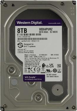 Жесткий диск 3,5' Western Digital 8TB Purple [WD84PURZ]