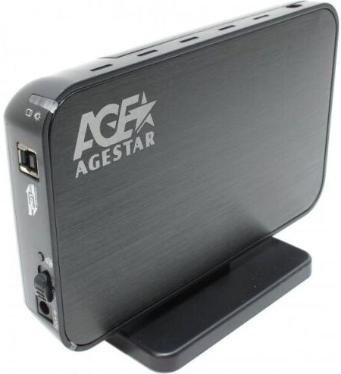 Карман внешний USB для SSD/HDD 3,5" AGESTAR 3UB3A8-6G Black