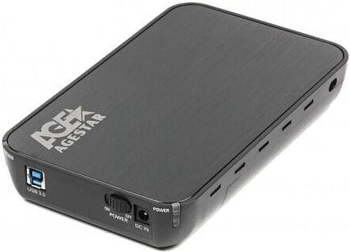 Карман внешний USB для SSD/HDD 3,5" AGESTAR 3UB3A8-6G Black