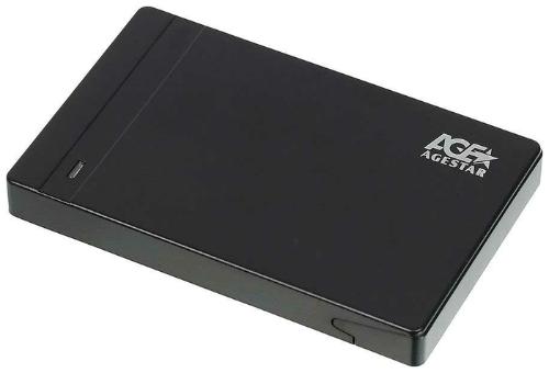 Карман внешний USB для SSD/HDD 2,5" AGESTAR 3UB2P3 Black