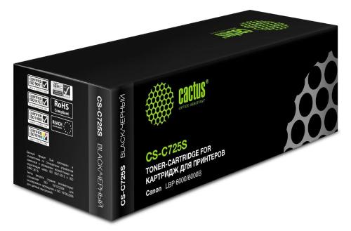Картридж Cactus CS-C725S Canon i-Sensys 6000/6000b) black (1600стр.) [CS-C725S]