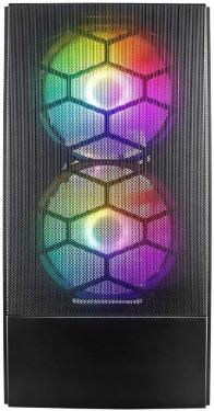 Корпус 1STPLAYER FIREBASE X4-M Black [X4-M-BK-2F1P-1F1]
